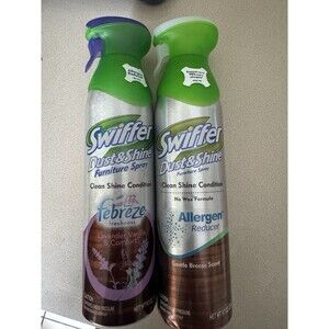 Swiffer Dust & Shine Furniture Spray 9.7 oz Lot of 2 Discontinued Rare Scents 2